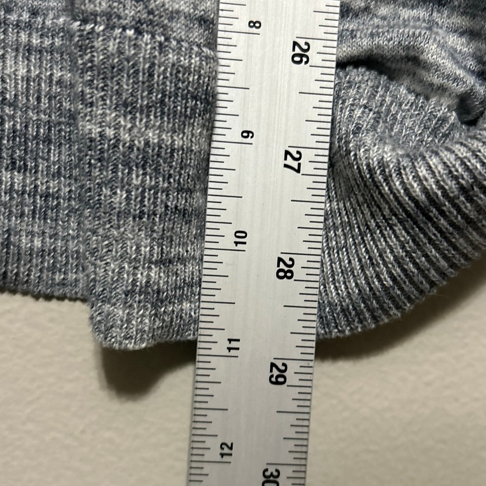 Coldwater Creek Sweater 1X 18 Blue Space Dye Crochet Yoke 3/4 Sleeve Coastal Fit - Picture 9 of 9